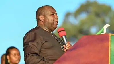 Perezida Evariste Ndayishimiye, ari mu gikorane co gushimira Imana, mu ntara ya Buhumuza, ku wa 18 Ruheshi (6) 2026