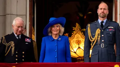 Карл, Камилла и принц Уильям