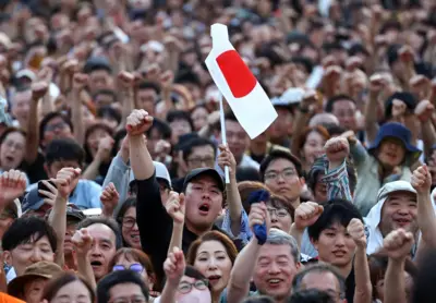 Comício de direita radical no Japão