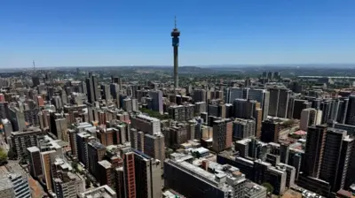 A skyline image of Joburg city 