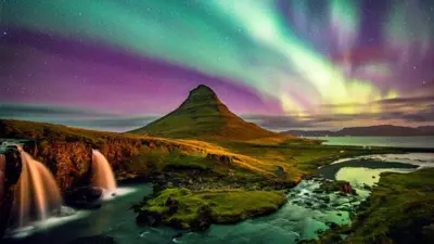 Aurora Boreal na Islândia
