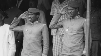 Thomas Sankara et Blaise Compaoré