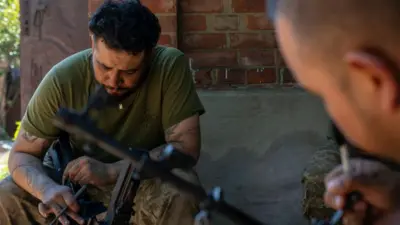 Exmilitares colombianos en Ucrania