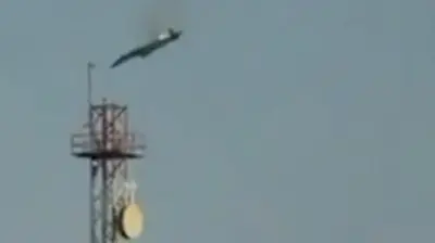 سقوط هواپیمای جنگی آمریکایی در کویت