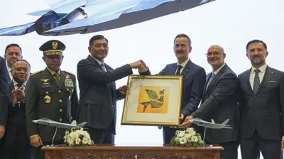 Indonesia memborong 48 unit pesawat tempur KAAN dari Turki seharga lebih Rp160 triliun.