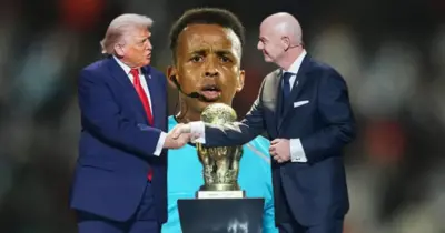 Madaweynaha Maraykanka Donald Trump, Madaxa FIFA Gianni Infantino iyo Garsoore Cartan