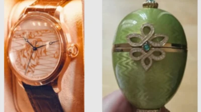 Relógio e ovo Fabergé roubados
