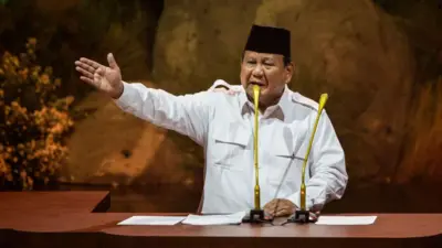 Presiden Indonesia Prabowo Subianto.