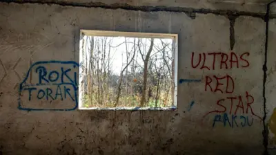 Унутрашњост логора у Бегејцима, данашњем Тораку