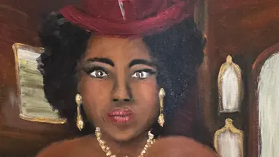 Retrato de Priscilla Henry pintado por la artista estadoundiense Cassandra Fay