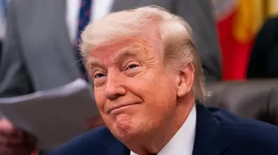 Presiden Donald Trump di Gedung Putih