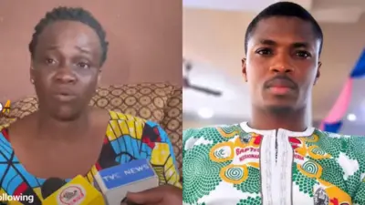 Iyawo oloogbe John Olalere wọ aṣọ ankara, oloogbe John Olalere naa wọ buba ankara