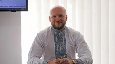 Олександр Цивінський під час захисту дисертації у Львівському державному університеті внутрішніх справ