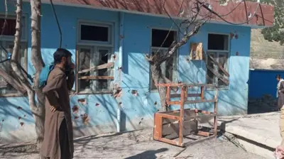 د کونړ ناړۍ ولسوالۍ کې د یوه ښوونځي ودانۍ