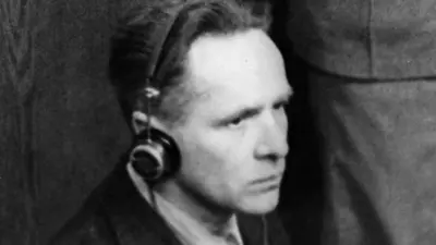 Rudolf Höss durante os julgamentossbobetproNuremberg