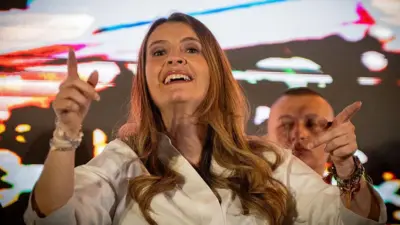 Paloma Valencia festeja su resultado en la Gran Consulta por Colombia.