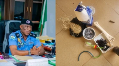 Kọmiṣọna ọlọpaa ipinlẹ Ondo atawọn nnkan ti wọn ri nile ọkunrin naa