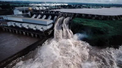 Edéa hydroelectric dam for Sanaga, Cameroon