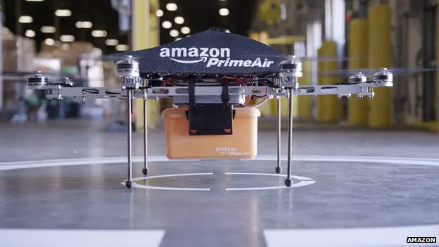 Drone de reparto de Amazon