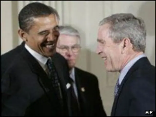بوش و اوباما