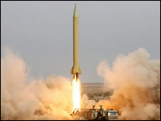 آزمایش موشکی ایران