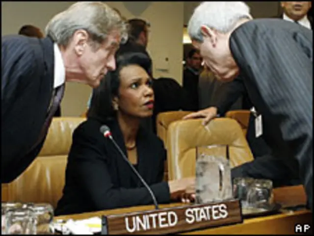 رایزنی وزرای خارجه آمریکا، فرانسه و لبنان در سازمان ملل