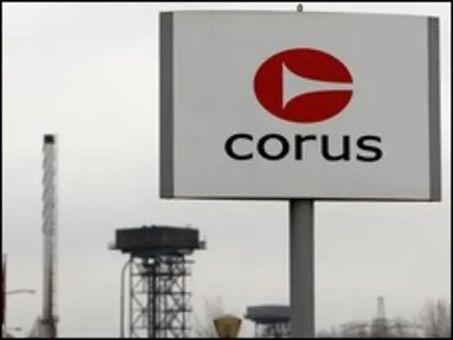 Instalações da Corus em Rotherham, Grã-Bretanha