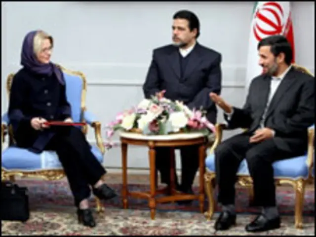 احمدی نژاد و سفیر سوئیس