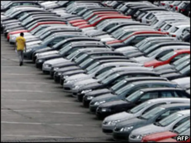 Pátio da Volkswagen em São Bernardo do Campo