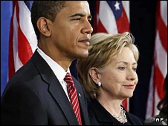 هیلاری کلینتون و باراک اوباما