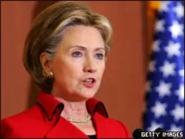 A secretária de Estado americana, Hillary Clinton, durante discurso em Seul (Getty Images)