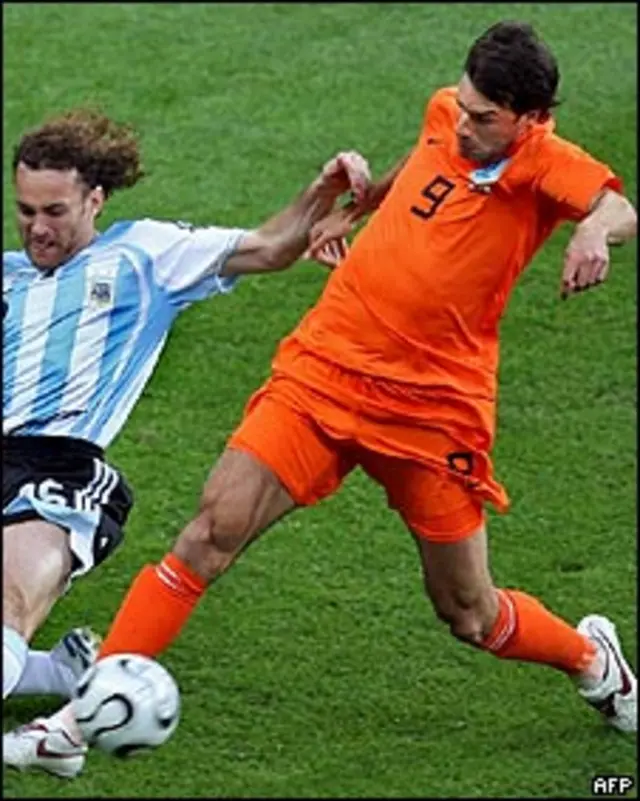 O jogador holandês e do Manchester United Ruud Van Nistelrooy