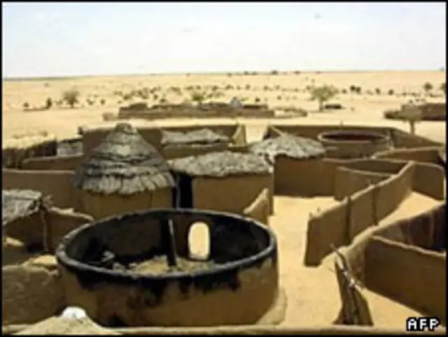 روستای آفریقایی تباران در دارفور