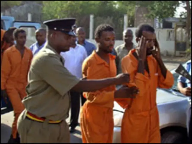 کینیا میں کچھ قزاقوں کو گرفتار کیا گیا ہے