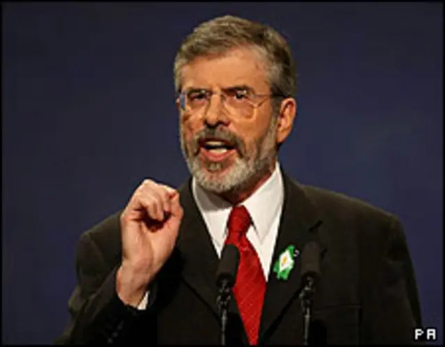 جری آدامز، رهبر سیاسی حزب شین فن