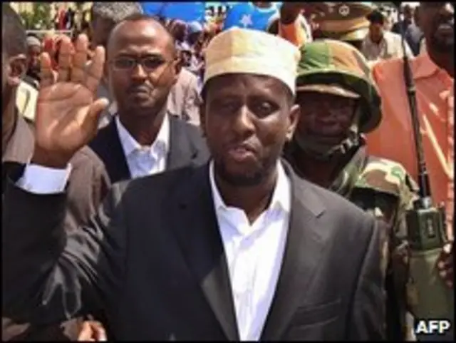 O presidente da Somália, Sheikh Sharif Sheikh Ahmed