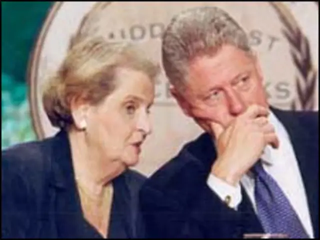 کلینتون و آلبرایت