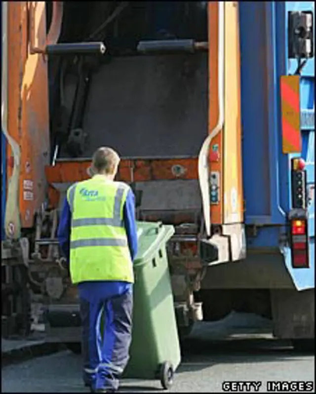 Xê lấy rác tại Anh