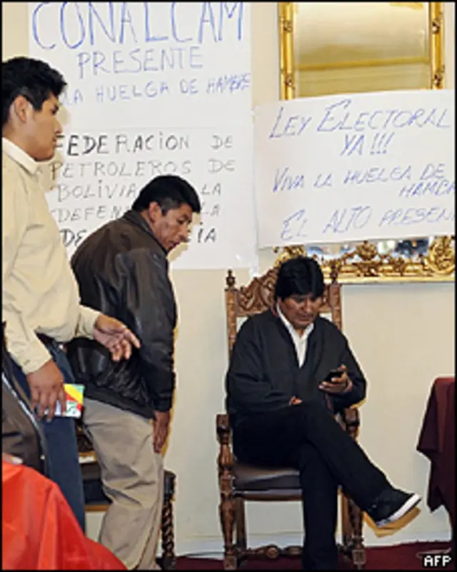 Evo Morales, presidente de Bolivia
