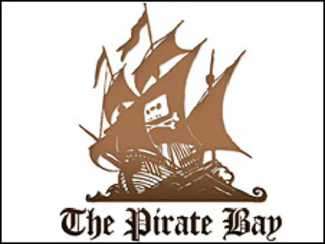 Logo del sitio The Pirate Bay