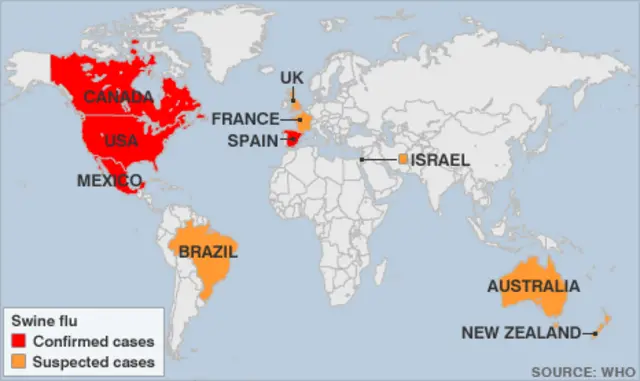 Bản đồ dịch cúm heo