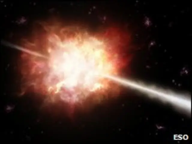 تصویر خیالی از انفجار گاما