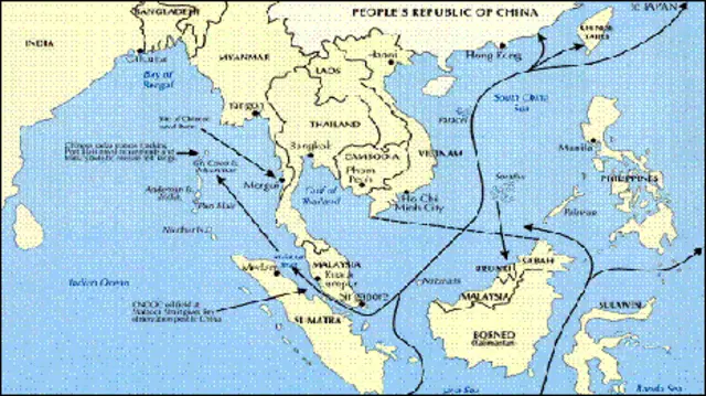 Các tuyến hàng hải vùng biển Đông Nam Á-hình từ uscc.gov