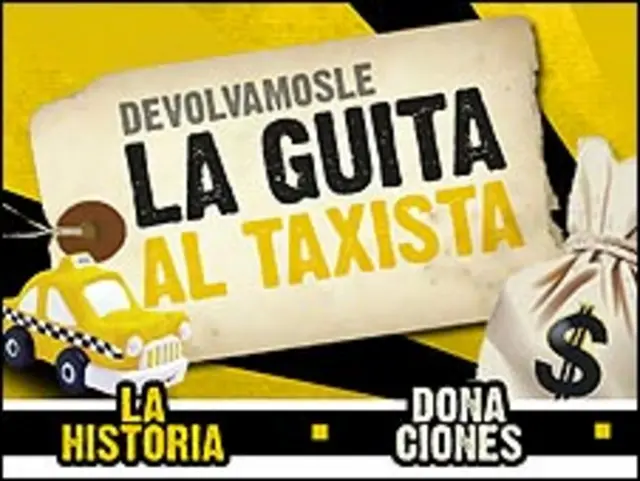 Imagen de la web http://www.devolvelelaguitaaltaxista.com