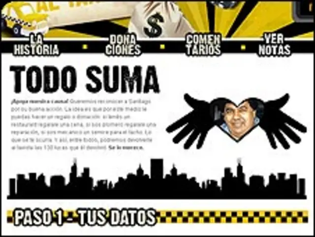 Imagen de la web http://www.devolvelelaguitaaltaxista.com