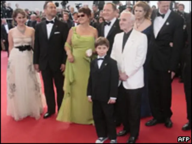 Шарль Азнавур и создатели мультфильма "Вверх"