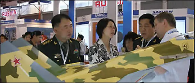 Gian hàng của Rosobronoexport tại một phiên hội chợ, ảnh từ trang mạng của công ty