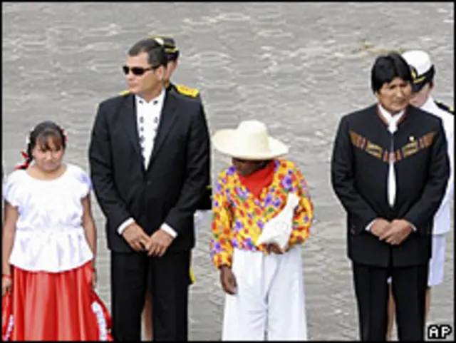 Rafael Correa, Evo Morales 