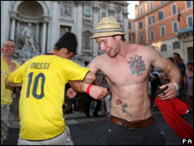 фанаты "МЮ" в Риме перед финалом Лиги чемпионов