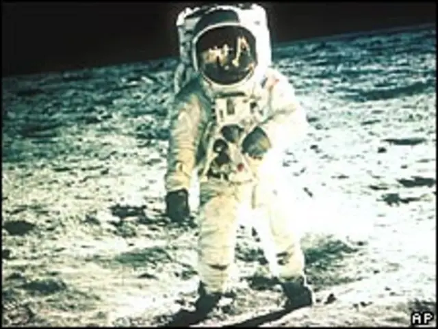 Базз Олдрин на Луне